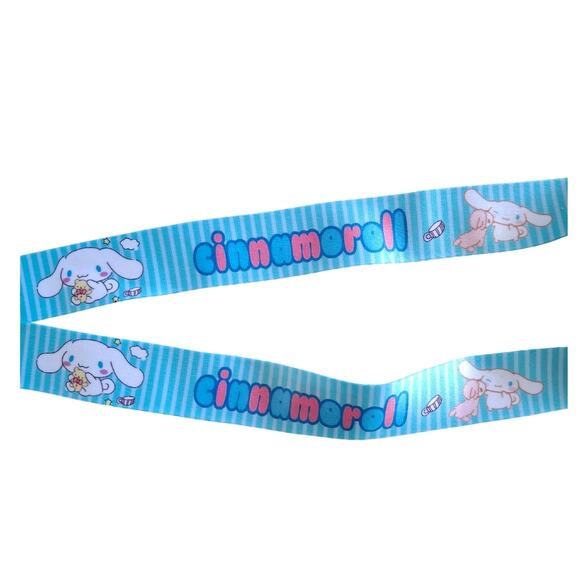 Anime Sanrio Hello Kitty Cinnamonroll Neck Strap Blue Fabric One Size Lanyard - Picture 5 of 6